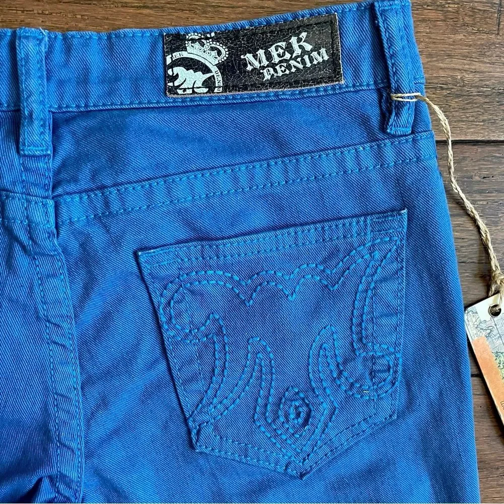 NWT MEK Denim Tyler Cigarette Blue Pants Size 27 × 34 - Picture 11 of 15